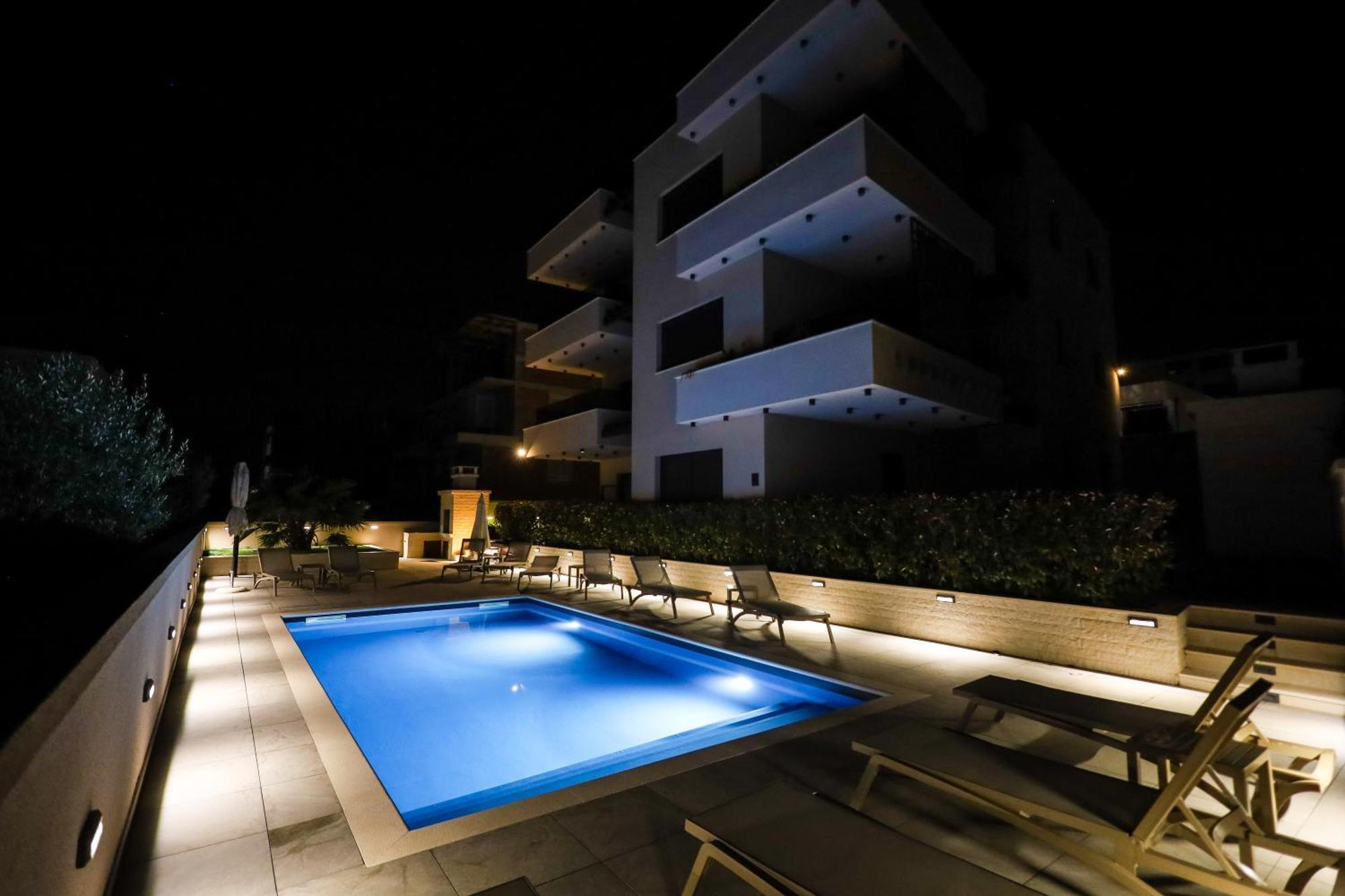 Sea Bay View Apartment - Appartement Avec Piscine Et Magnifique Vue Sur Mer Sveti Filip i Jakov Exteriör bild